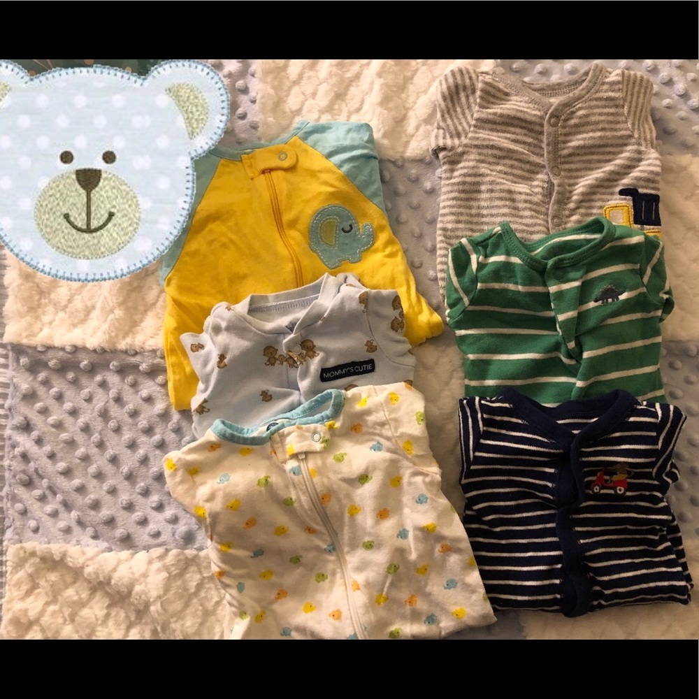 Newborn Footie pajama bundle